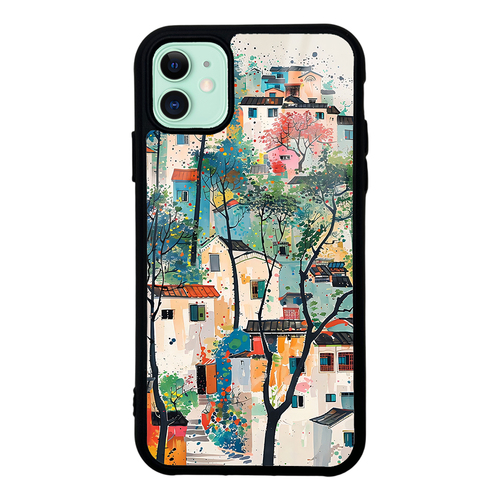 iPhone 11 Kılıf Kamera Korumalı Desenli Luxury Portrait Painting Lusi Kapak