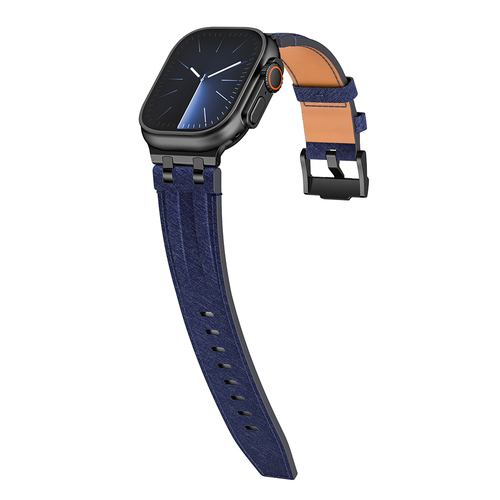 Apple Watch 10 46mm Uyumlu Kordon Kot Kumaş Tasarımlı KRD-153