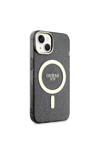 iPhone 14 Plus Uyumlu Kılıf GUESS Magsafe Şarj Özellikli Glitter Kapak