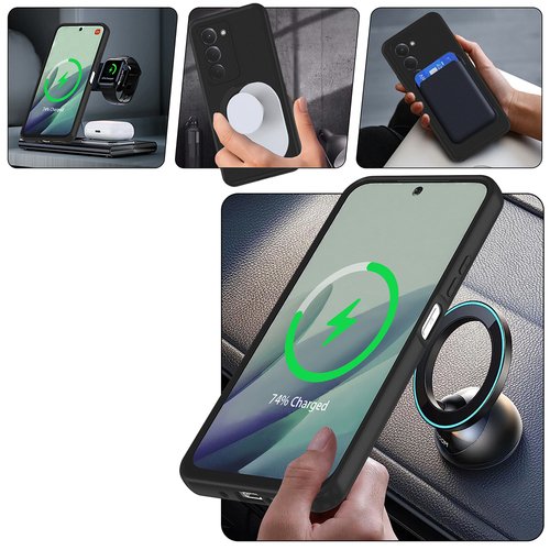 Redmi 15 Kılıf Magsafe Şarj Özellikli Standlı Sensitive Touch Samara Kapak