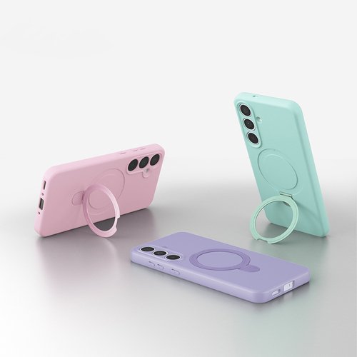 Galaxy S25 FE Kılıf Magsafe Şarj Özellikli Standlı Sensitive Touch Samara Kapak