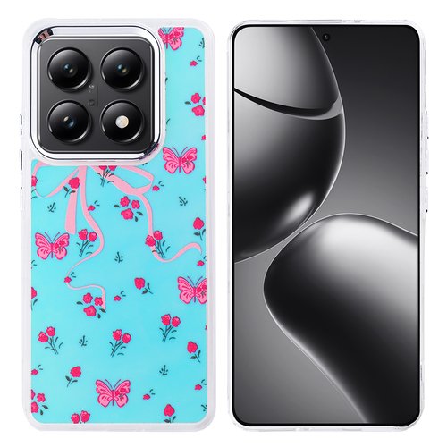 Xiaomi 14T Pro Kılıf Airbag Desenli Tasarım Eye-Catching Pattern Lüx Kapak