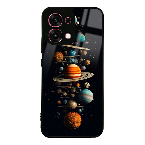 Oppo A6 Pro Kılıf Kamera Korumalı Desenli Luxury Portrait Painting Lusi Kapak
