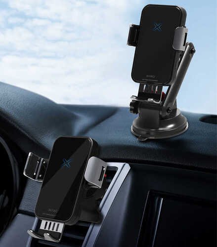 Wiwu CH-305 Liberator 360 Kablosuz Şarj Araç Telefon Tutucu