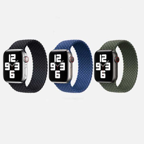 Apple Watch 42mm KRD-32 Sağlam Hasır Örgü Medium Kordon