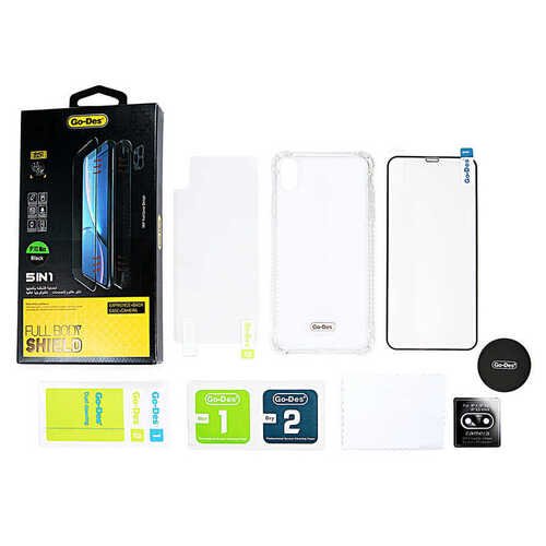Apple iPhone X Ön Arka Koruma Go Des 5 in 1 Full Body Shield