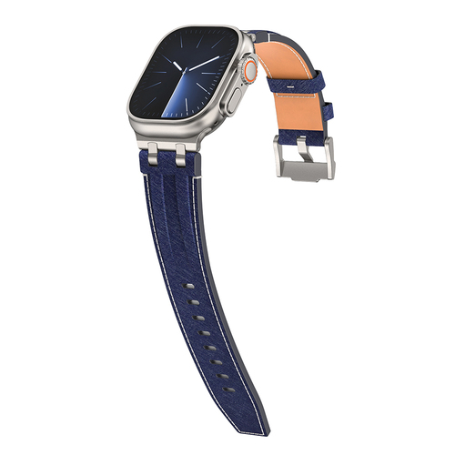 Apple Watch 42mm Uyumlu Kordon Kot Kumaş Tasarımlı KRD-153