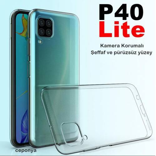 Huawei P40 Lite Ultra İnce Esnek Sararmaz Şeffaf Silikon Kılıf