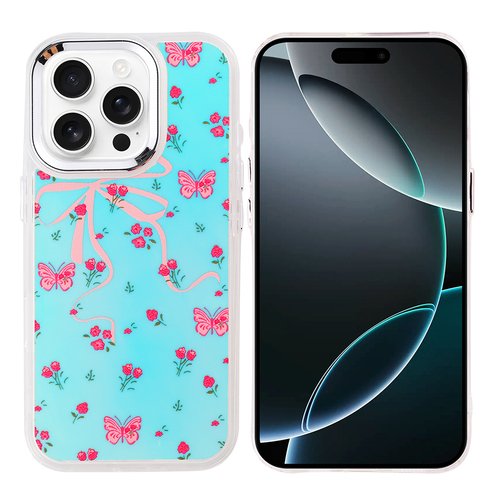 iPhone 16 Pro Kılıf Airbag Desenli Tasarım Eye-Catching Pattern Lüx Kapak