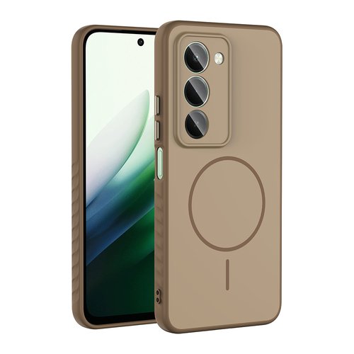 Redmi 15 Kılıf Magsafe Şarj Özellikli Lüx Tea Kapak