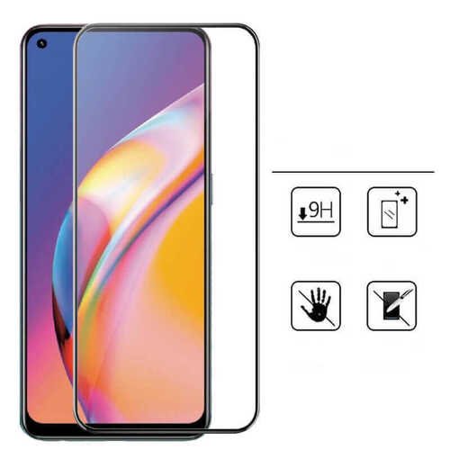 Oppo Reno 5 Lite Kenarları Kırılmaya Dayanıklı Cam Ekran Koruyucu