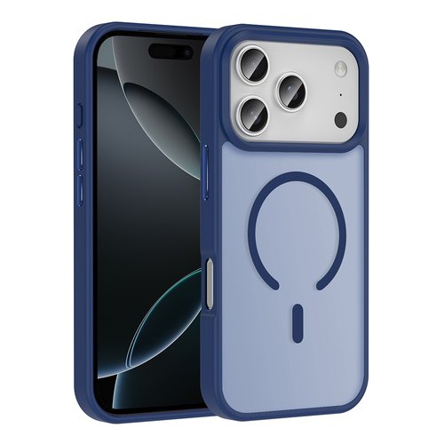 iPhone 17 Pro Max Kılıf Mat Arka Yüzey Wireless Şarj Özellikli Sio Magsafe Kapak