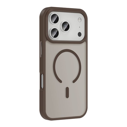 iPhone 17 Pro Max Kılıf Mat Arka Yüzey Wireless Şarj Özellikli Sio Magsafe Kapak