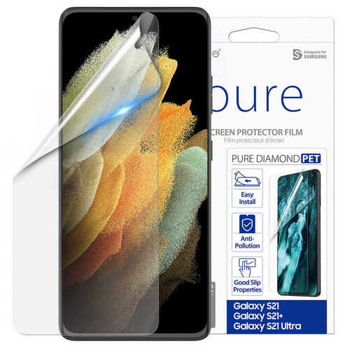 Galaxy S21 Ultra Araree Pure Diamond Pet Ekran Koruyucu