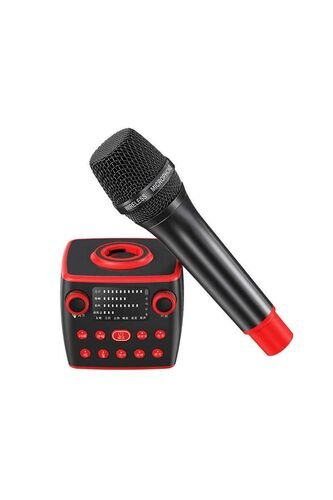 Mc19 Karaoke Mikrofon & Çıkarılabilir Bluetooth Hoparlör - Ses Kaydı - Pro Ses Ayarları