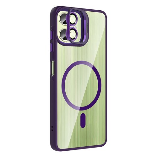 Galaxy A07 Kılıf Standlı ve Kamera Lens Koruma Hediyeli Etro Kapak