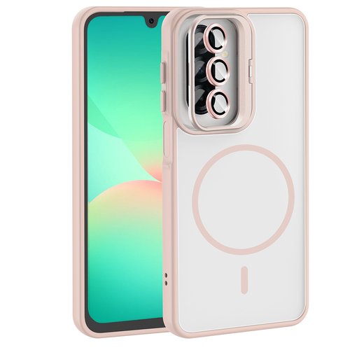 Galaxy A17 Kılıf Standlı ve Kamera Lens Koruma Hediyeli Etro Kapak