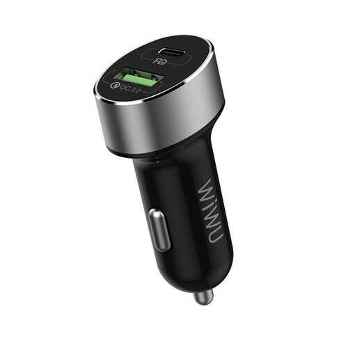 Wiwu QC100 1 QC 3.0 1 PD 36W Güçlü Araç Şarjı