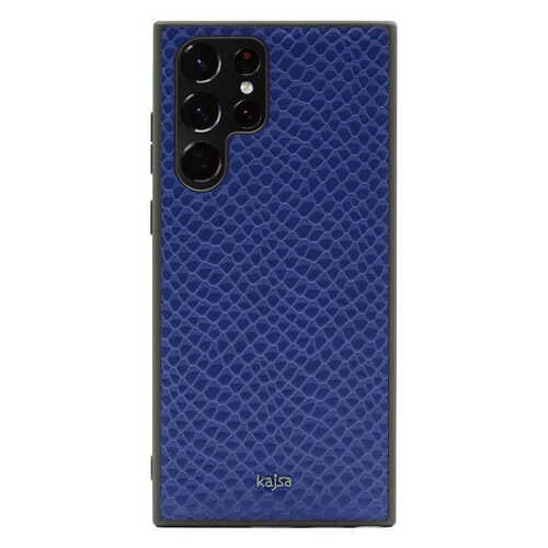 Galaxy S22 Ultra Kılıf Kajsa Pearl Pattern Hakiki Deri Kapak