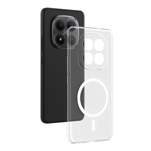 Redmi Note 15 Pro 4G Kılıf Kamera Korumalı MagSafe Şarj Özellikli Lüx Şeffaf London Silikon Kapak