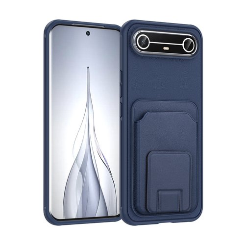 Tecno Spark Slim 5G Kılıf Kartlıklı Manyetik Standlı PU Deri Görünümlü Lüx Kapak