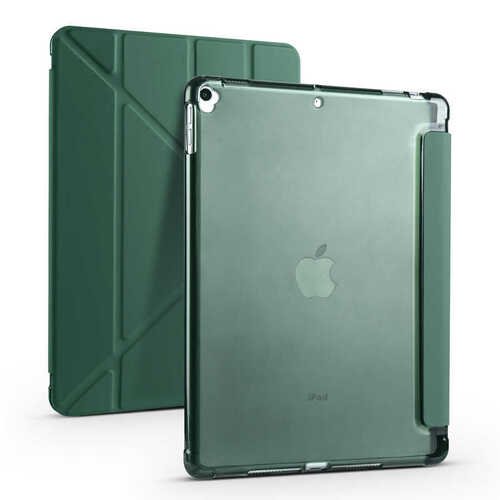 Apple iPad 10.2 (8.Nesil) Kılıf Kalem Bölmeli Standlı Smart Cover