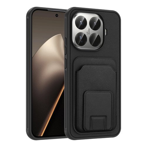 Xiaomi 15T Pro Kılıf Kartlıklı Manyetik Standlı PU Deri Görünümlü Lüx Kapak