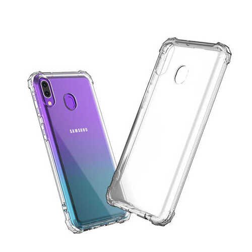 Galaxy A20 Köşeleri Airbagli Ultra Koruma Anti Şok Şeffaf Kılıf