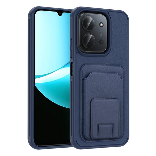 Redmi 15C Kılıf Kartlıklı Manyetik Standlı PU Deri Görünümlü Lüx Kapak