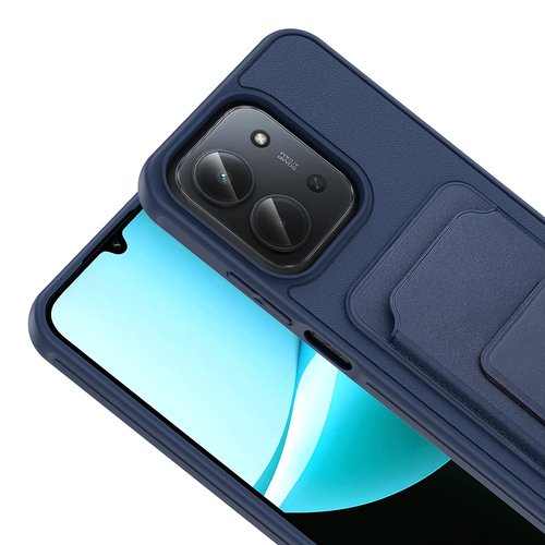 Redmi 15C Kılıf Kartlıklı Manyetik Standlı PU Deri Görünümlü Lüx Kapak