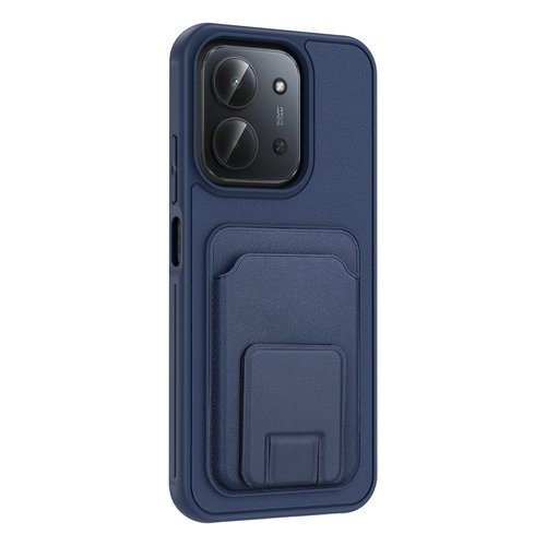 Redmi 15C Kılıf Kartlıklı Manyetik Standlı PU Deri Görünümlü Lüx Kapak