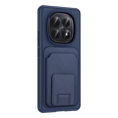 Redmi Note 15 5G Kılıf Kartlıklı Manyetik Standlı PU Deri Görünümlü Lüx Kapak