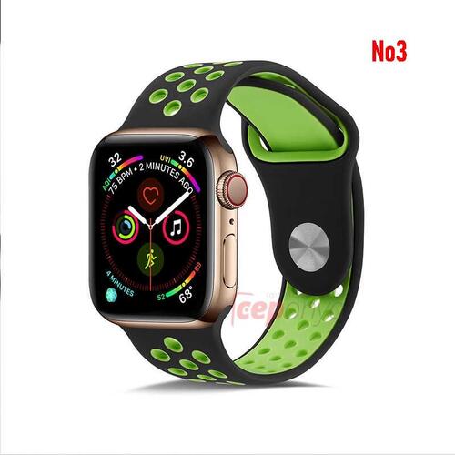 Apple Watch 38mm - 40mm Silikon Renkli Kaliteli Kordon Bileklik