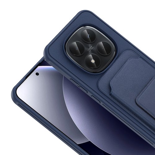 Redmi Note 15 Pro Kılıf Kartlıklı Manyetik Standlı PU Deri Görünümlü Lüx Kapak