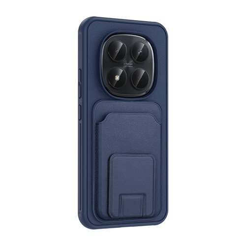 Redmi Note 15 Pro Plus Kılıf Kartlıklı Manyetik Standlı PU Deri Görünümlü Lüx Kapak