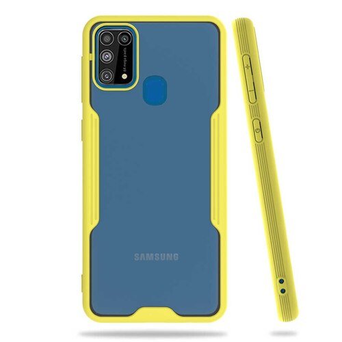 Samsung Galaxy M51 Kılıf Arkası Şeffaf Ultra İnce Tasarım Kapak