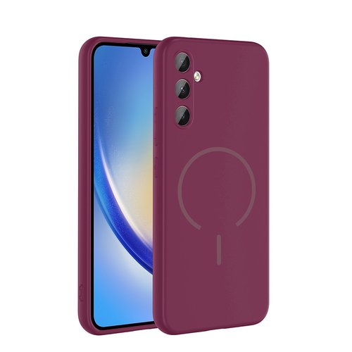 Galaxy A24 Kılıf Kamera Çıkıntılı Magsafe Şarj Özellikli Lüx Meta Kapak