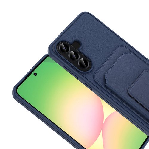 Galaxy A56 Kılıf Kartlıklı Manyetik Standlı PU Deri Görünümlü Lüx Kapak