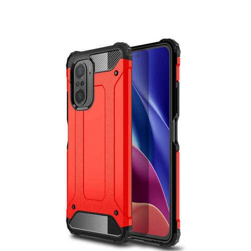 Xiaomi Poco F3 Kılıf Hybrid Zırh Silikon