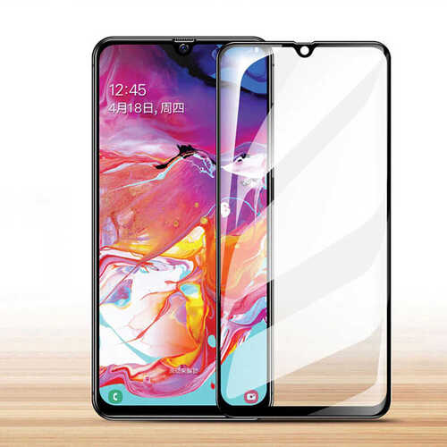 Galaxy M30S Ekran Koruyucu Ekranı Tam Kaplayan Kenarları Kırılmaya Dayanıklı Cam Koruyucu