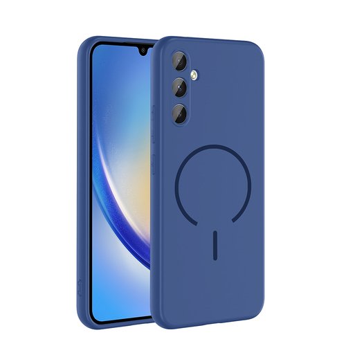 Galaxy A34 Kılıf Kamera Çıkıntılı Magsafe Şarj Özellikli Lüx Meta Kapak