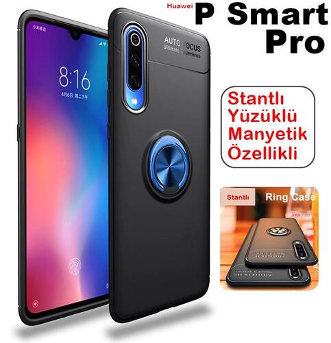 P Smart Pro 2019 Yüzüklü Standlı Manyetikli Kamera Kor. Kılıf