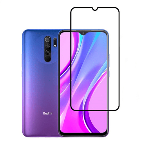 Redmi 9 Ekran Koruyucu Ekranı Tam Kaplayan Kenarları Kırılmaya Dayanıklı Cam Koruyucu
