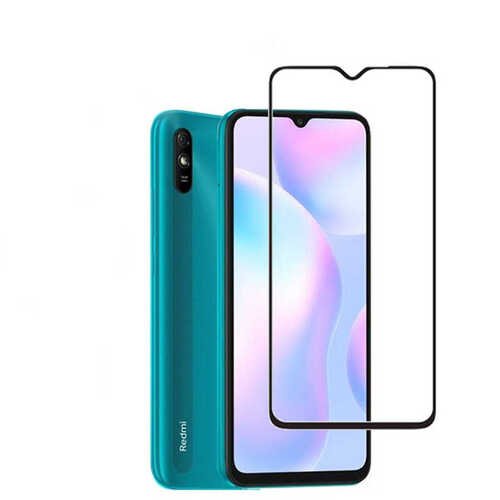 Redmi 9A Ekran Koruyucu Ekranı Tam Kaplayan Kenarları Kırılmaya Dayanıklı Cam Koruyucu