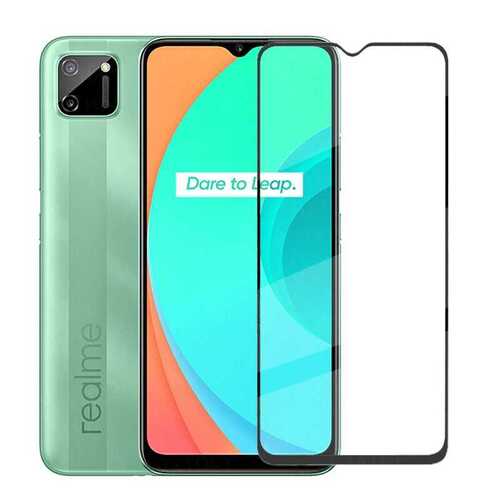 Realme C11 Ekran Koruyucu Ekranı Tam Kaplayan Kenarları Kırılmaya Dayanıklı Cam Koruyucu