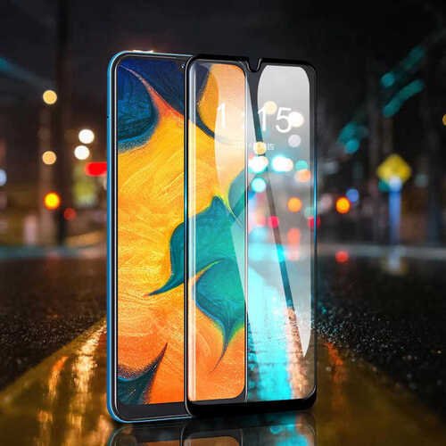 Galaxy M21 Ekran Koruyucu Ekranı Tam Kaplayan Kenarları Kırılmaya Dayanıklı Cam Koruyucu