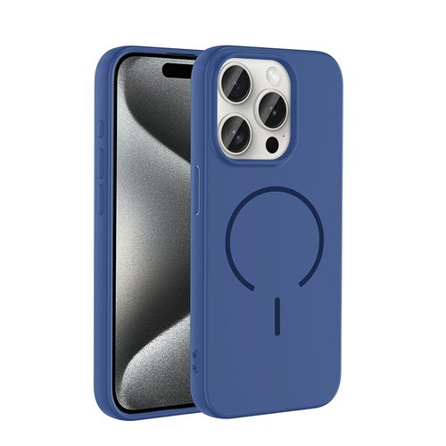 iPhone 15 Pro Kılıf Kamera Çıkıntılı Magsafe Şarj Özellikli Lüx Meta Kapak