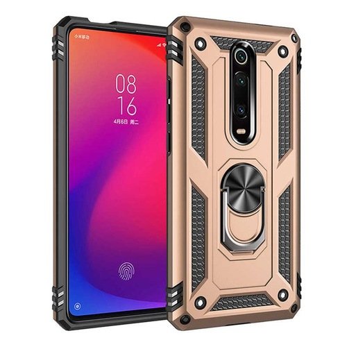 Redmi K20 K20 Pro Yüzüklü Standlı Vega Armor Silikon Zırh Kılıf