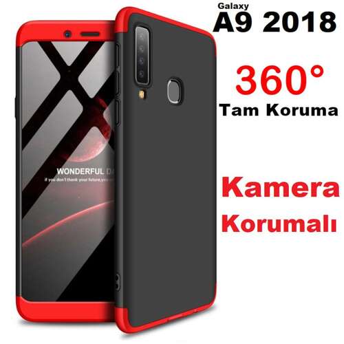 Samsung Galaxy A9 2018 Zore 360 Derece Kaliteli Tam Koruma Ays Kılıf