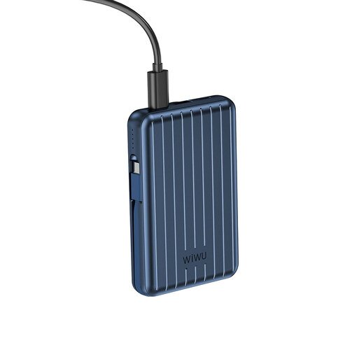 Wiwu PP03 Taşınabilir Wireless Şarj ve PD Hızlı Şarj Özellikli Powerbank 15W 10000mAh